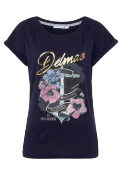 DELMAO Print-Shirt Mit Geblümten Anker-Logodruck - NEUE MARKE! -Next Shop 447ac274 4c0b 5e8f a383 7896b1db9bbf