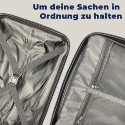 MuchoWow Handgepäckkoffer Nordlicht - Schnee - Bäume - Natur - Grün, 4 Rollen, Reisetasche Mit Rollen, Handgepäck Für Ferien, Trolley, Reisekoffer -Next Shop 7d1ed610 b127 5e13 9694 cebb436b8be6