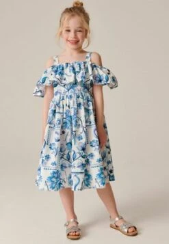 Next PRINTED COLD-SHOULDER STANDARD - Freizeitkleid - Cobalt Blue -Next Shop 8bdbab655d11452d811f5d55df76387e