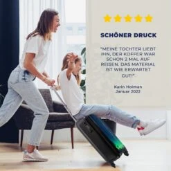 MuchoWow Handgepäckkoffer Nordlicht - Schnee - Bäume - Natur - Grün, 4 Rollen, Reisetasche Mit Rollen, Handgepäck Für Ferien, Trolley, Reisekoffer -Next Shop e8b51c7e 891b 5f6d ac44 ed55f1d148b2