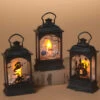 Beleuchtete Laterne Mit Halloween Motiv 13cm -Next Shop leuchtende laterne mit halloween motiv 13cm lighted halloween lantern with led candle halloween lampe 54286