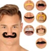 Selbstklebendes Schnauzbart Set 6 St. -Next Shop selbstklebendes schnurrbart set 6 stueck self adhesive moustache set halloween bart klebe bart kostuem zubehoer 39117 2